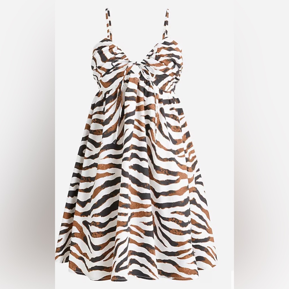 NWT - Keyhole mini dress in zebra stripe